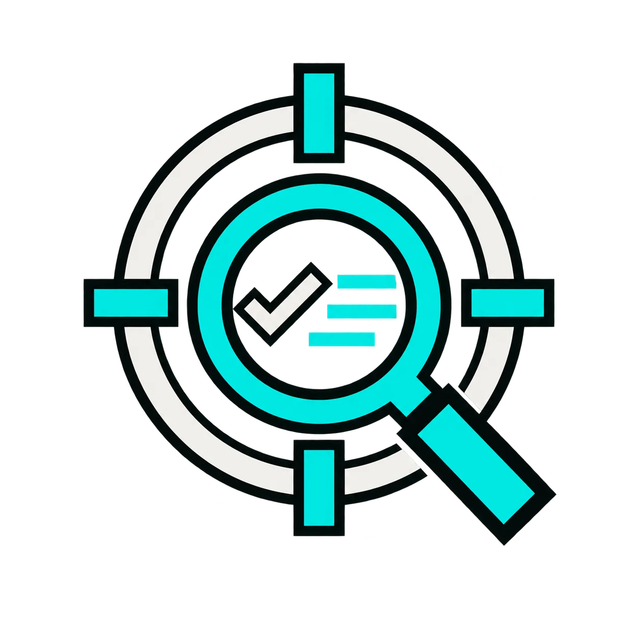 Flat quality verification scan illustration